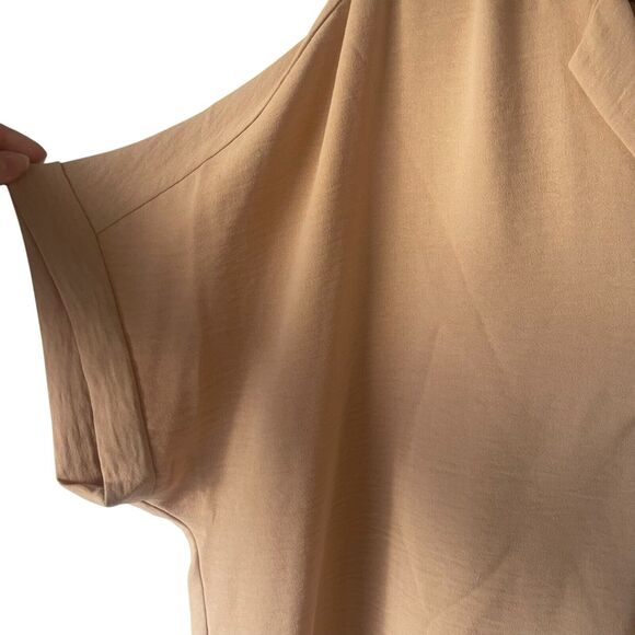 Maison d'Amelie Paris Women's Size XL Beige Minimalist Tunic‎ Blouse - Picture 5 of 10